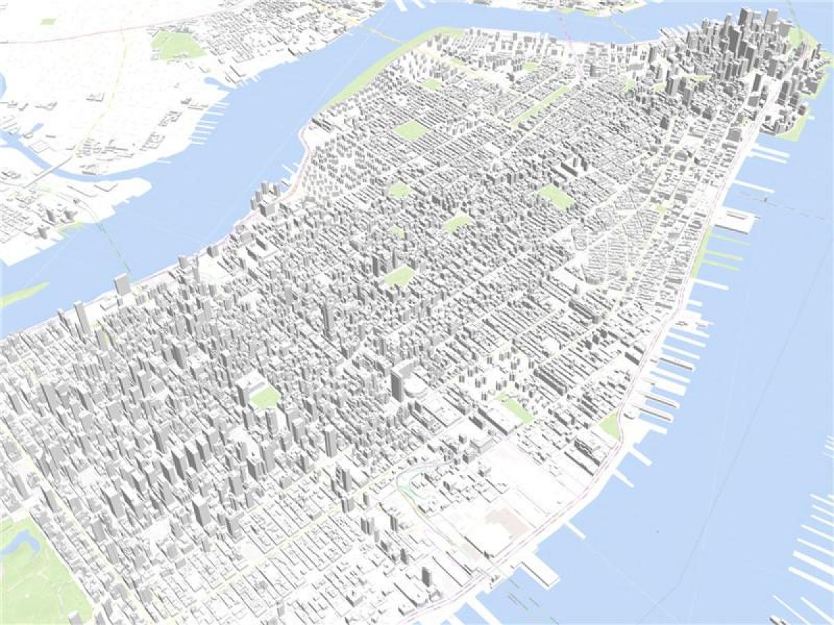 Manhattan peta 3d