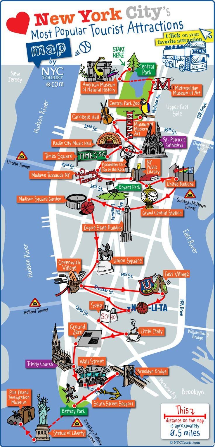 Manhattan tarikan peta