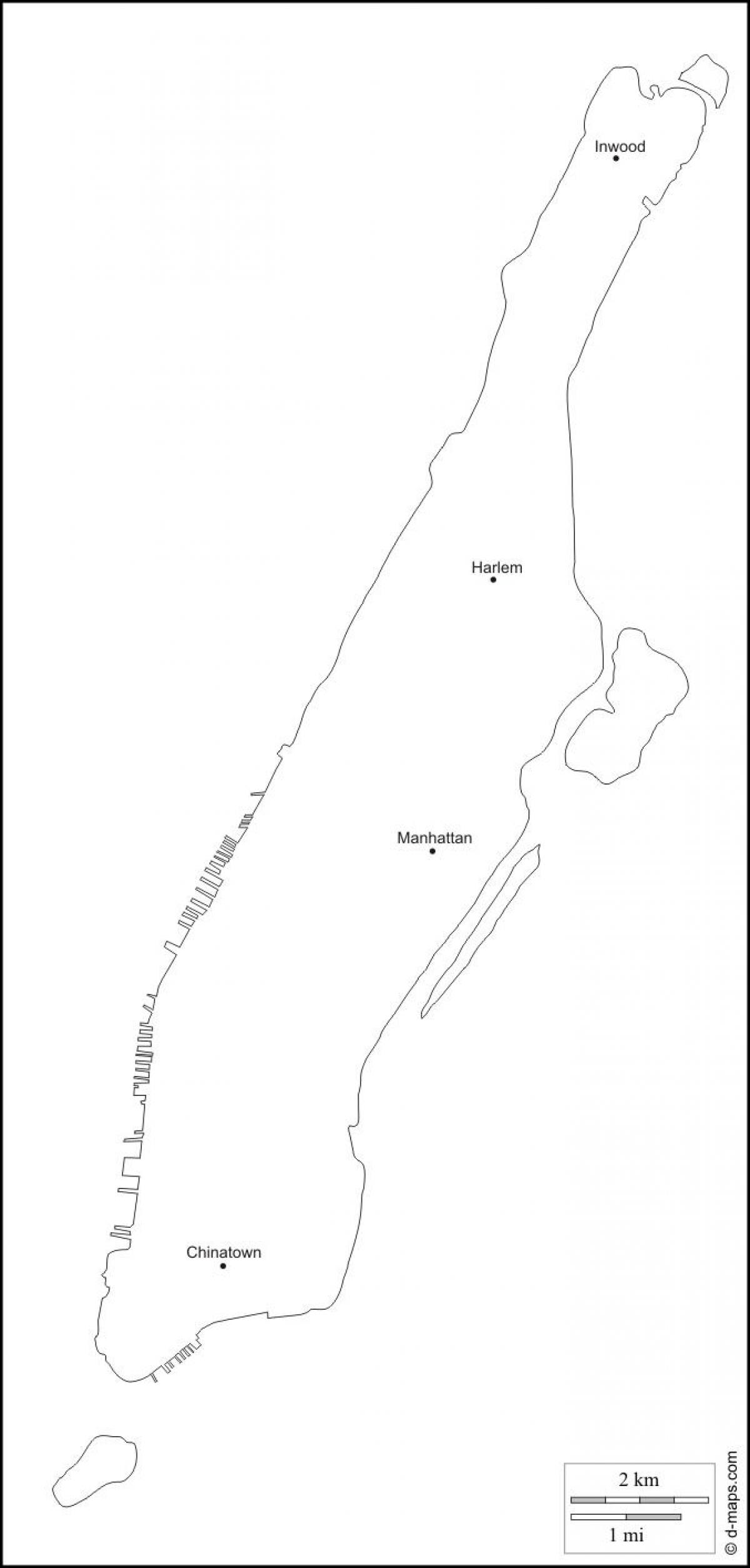 kosong peta Manhattan