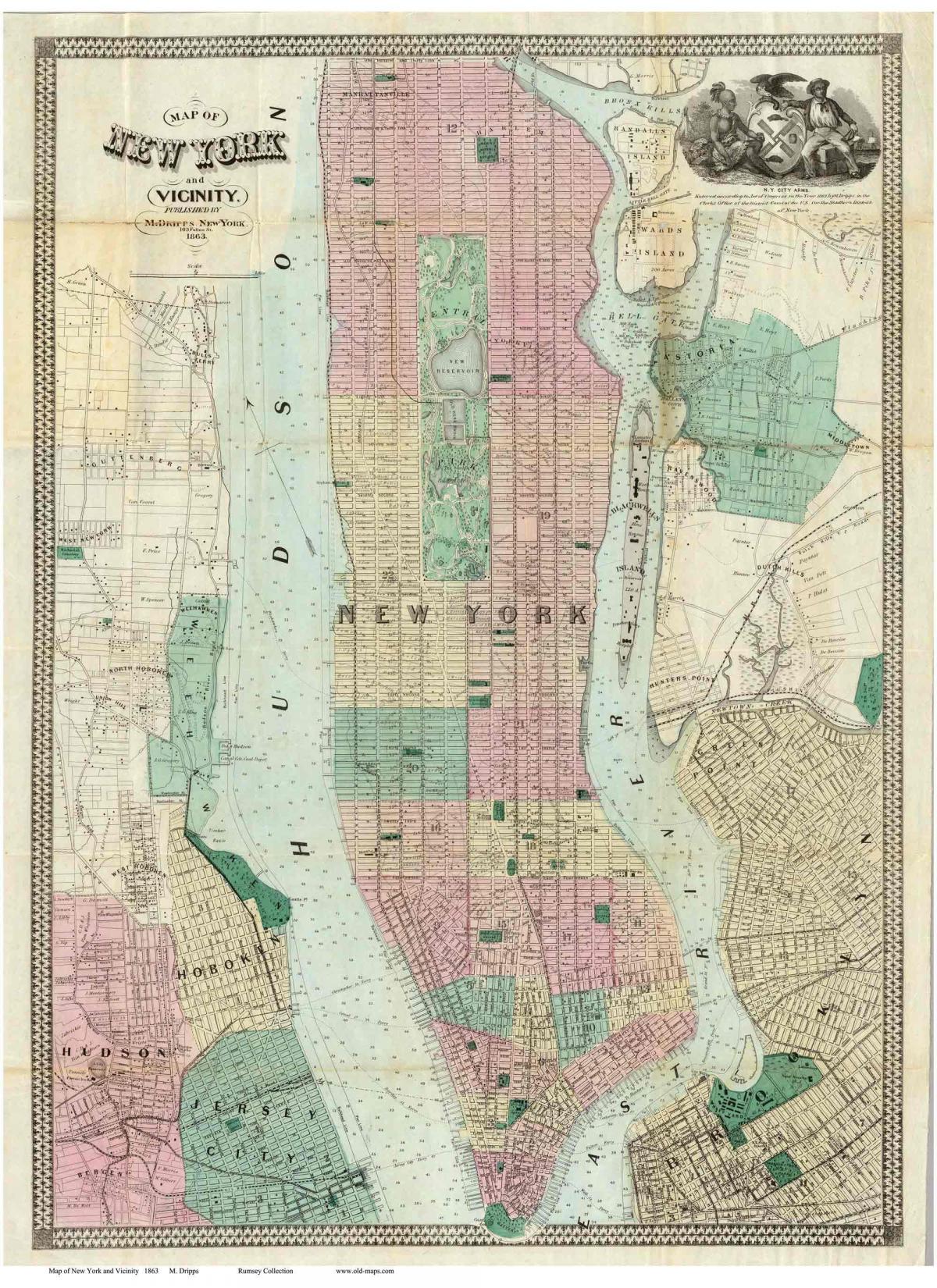 sejarah peta Manhattan