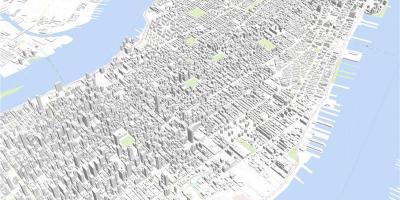 Manhattan peta 3d