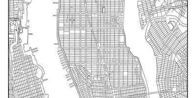 Peta Manhattan grid