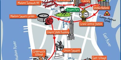 Manhattan tarikan peta