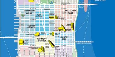 Peta saluran di Manhattan