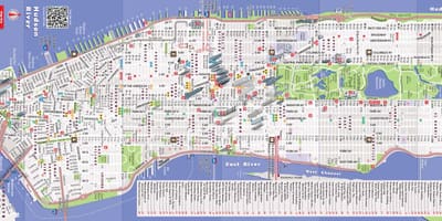 Terperinci peta Manhattan ny